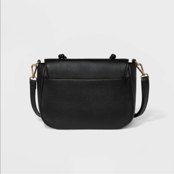 Satchel Handbag with Beaded Handle New - Picture 4 of 4